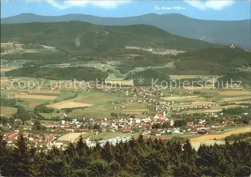 Viechtach Bayerischer Wald Panorama mit Grosser Arber Kat. Viechtach