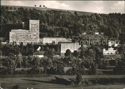 Schwaebisch Hall Krankenhochhaus Badhaus und Schwesternheim Ev. Diakonissenanstalt Kat. Schwaebisch Hall