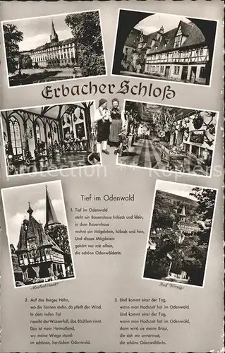 Erbach Odenwald Bad Koenig Michelstadt Schloss Kat. Erbach