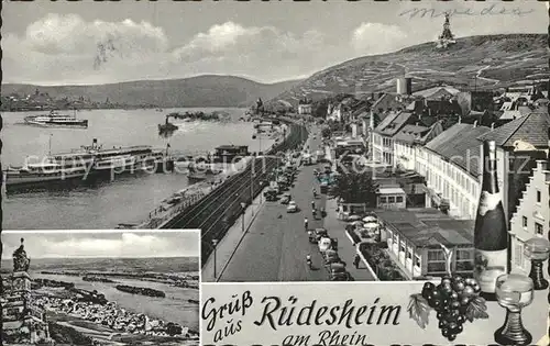 Ruedesheim Rhein Rhein Schiff Kat. Ruedesheim am Rhein