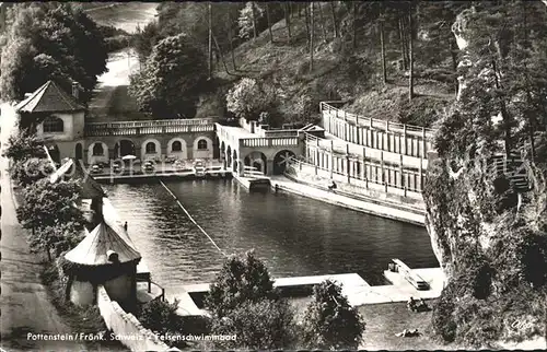 Pottenstein Oberfranken Felsenschwimmbad Kat. Pottenstein