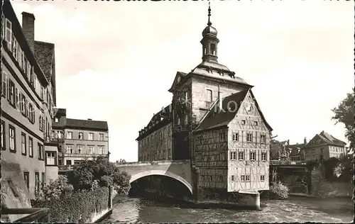 Bamberg Altes Rathaus in der Regnitz Kat. Bamberg