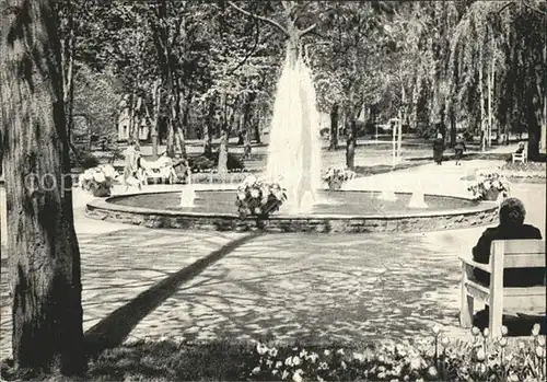 Bad Mergentheim Fontaenenbrunnen Eingang Kurpark Kat. Bad Mergentheim