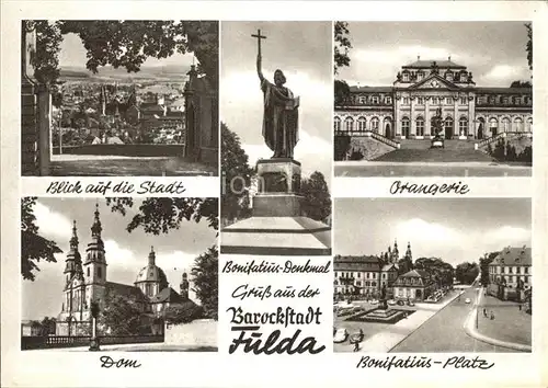 Fulda Bonifatius  Denkmal Dom Orangerie Kat. Fulda
