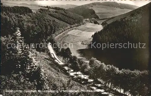 Neuastenberg Odeborntal Panorama Kat. Winterberg