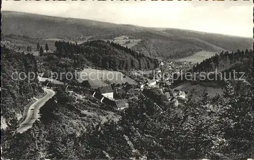 Bad Grund Harz Blick vom Huebichenstein Kat. Bad Grund (Harz)