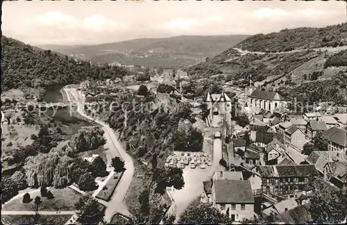 Heimbach Eifel Panorama Kirche Burg Kat. Heimbach