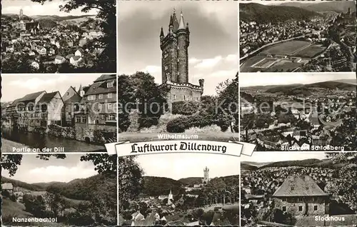 Dillenburg Wilhelmsturm Dillpartie Nanzenbachtal Schlossbergblick Stockhaus Kat. Dillenburg