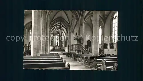 Karlstadt Main St Andreas Kirche Kirchenschiff Kat. Karlstadt