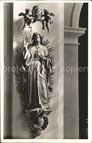 Todtmoos Christkoenig Statue in der Wallfahrtskirche Kat. Todtmoos