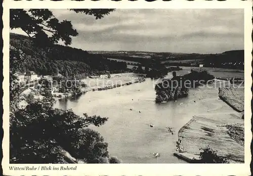 Witten Ruhr Blick ins Ruhrtal Kat. Witten Ruhr