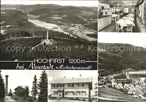 Titisee Neustadt Panorama Hochfirst Berggasthaus Fuerstenberg Rasthaus Gaststube Kat. Titisee Neustadt