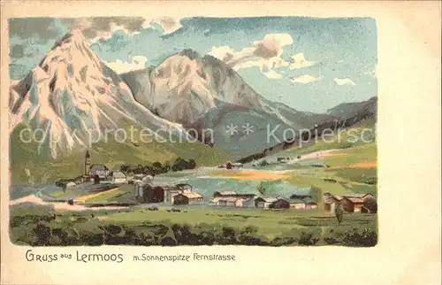 Lermoos Tirol Sonnenspitze Fernstrasse / Lermoos /Ausserfern