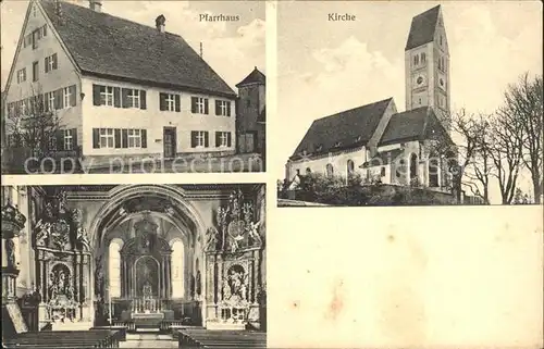 Dirlewang Pfarrhaus Kirche / Dirlewang /Unterallgaeu LKR