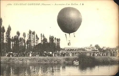 Chateau-Gontier Ascension dÂ´un Ballon / Chateau-Gontier /Arrond. de Chateau-Gontier