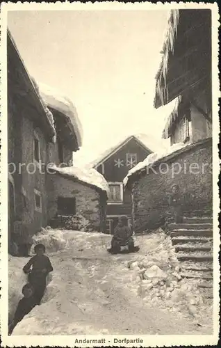 Andermatt Dorfpartie / Andermatt /Bz. Uri