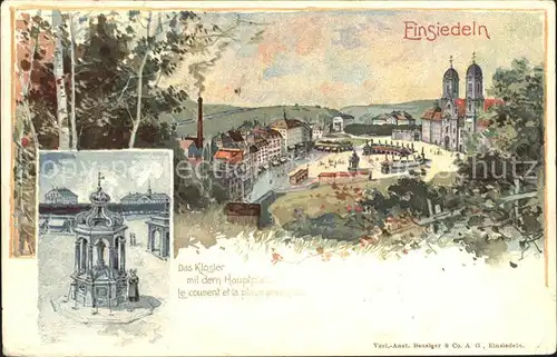 Einsiedeln SZ Kloster Hauptplatz / Einsiedeln /Bz. Einsiedeln
