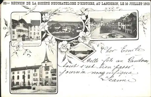 Landeron Le RÃ©union de la SociÃ©tÃ© Neuchateloise D`Histoire / Le Landeron /Bz. NeuchÃ¢tel