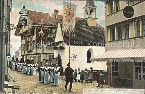 Appenzell IR Prozession bei der Abtkapelle / Appenzell /Bz. Appenzell IR