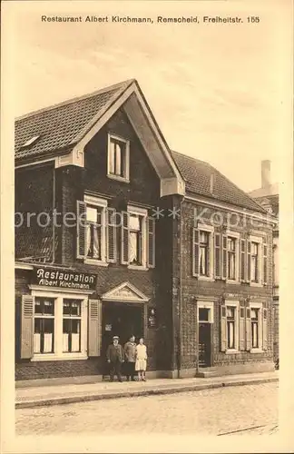 Remscheid Restaurant Albert Kirchmann / Remscheid /Remscheid Stadtkreis