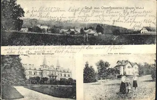 Oberfrauenau Schloss und Villa von Boschinger / Frauenau /Regen LKR