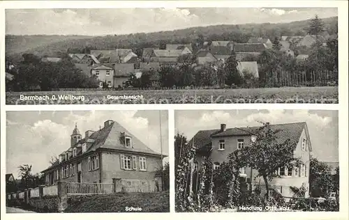 Bermbach Weilburg Schule Handlung Otto Volz / Weilburg /Limburg-Weilburg LKR