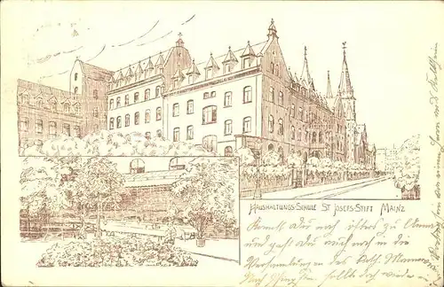 Mainz Rhein Haushaltungs- Schule Sankt Josefs- Stift / Mainz Rhein /Mainz Stadtkreis