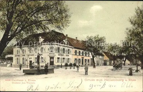 Neuenburg Rhein Gasthaus zur Krone / Neuenburg am Rhein /Breisgau-Hochschwarzwald LKR