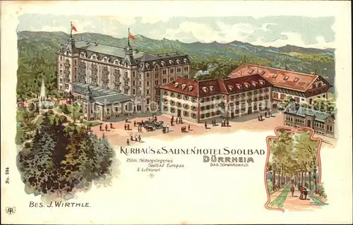 Bad Duerrheim Kurhaus Salinenhotel Soolbad / Bad Duerrheim /Schwarzwald-Baar-Kreis LKR