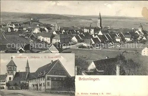 Braeunlingen Gasthaus zum Ochsen / Braeunlingen /Schwarzwald-Baar-Kreis LKR
