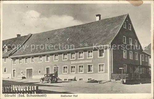 Goerwihl Badischer Hof / Goerwihl /Waldshut LKR