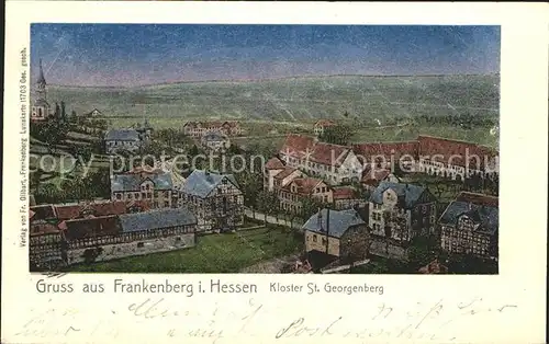Frankenberg Eder Kloster Sankt Georgenberg / Frankenberg (Eder) /Waldeck-Frankenberg LKR