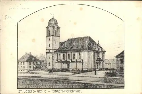 Singen Hohentwiel Sankt Josefs- Kirche / Singen (Hohentwiel) /Konstanz LKR
