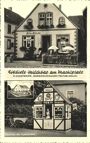 Borgholzhausen Eisdiele- Milchbar Marktplatz / Borgholzhausen /Guetersloh LKR