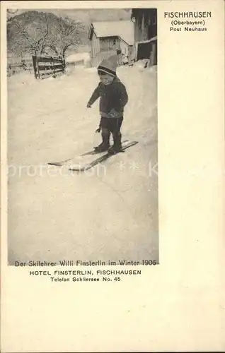 Fischhausen Schliersee Skilehrer Willi Finsterlin / Schliersee /Miesbach LKR