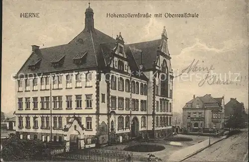 Herne Westfalen Hohenzollernstrasse Oberrealschule / Herne /Herne Stadtkreis