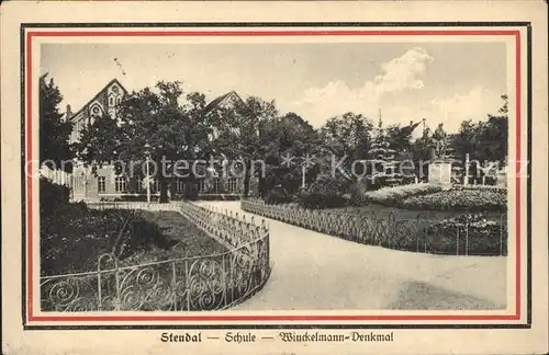 Stendal Schule Winckelmann- Denkmal / Stendal /Stendal LKR