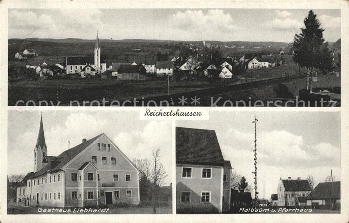 AK / Ansichtskarte Reichertshausen Ilm Schloss Rohrbach Bahnhof