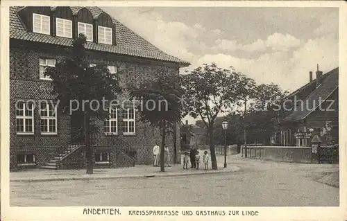 Anderten Hannover Kreissparkasse und Gasthaus Zur Linde / Hannover /Region Hannover LKR