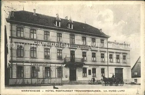 Marienheide Hotel Restaurant Trommershausen / Marienheide /Oberbergischer Kreis LKR
