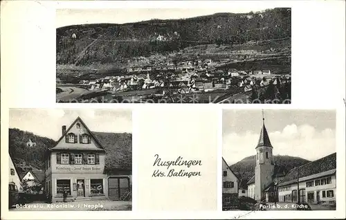 Nusplingen Baeckerei Kolonialwaren Nepple Kirche / Nusplingen /Zollernalbkreis LKR