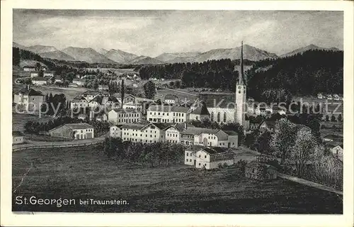 St Georgen Chiemgau Stadtansicht / Traunreut /Traunstein LKR