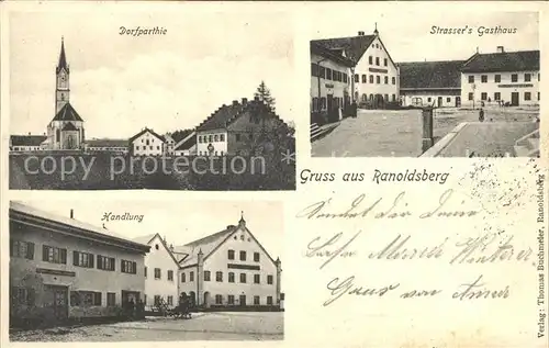 Ranoldsberg Dorfpartie Handlung StrasserÂ´s Gasthaus / Buchbach /Muehldorf Inn LKR