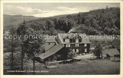 Langenbrombach Muehle Hotel-Pension Unkel und Windisch / Brombachtal /Odenwaldkreis LKR