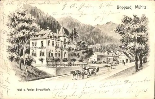 Boppard Rhein Muehltal Hotel-Pension Bergschloessle  / Boppard /Rhein-Hunsrueck-Kreis LKR