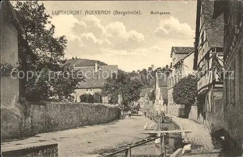 Auerbach Bergstrasse Bachgasse  / Bensheim /Bergstrasse LKR