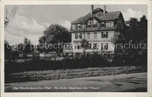 Bad Klosterlausnitz Kurhotel Waldhaus zur Koeppe / Bad Klosterlausnitz /Saale-Holzland-Kreis LKR