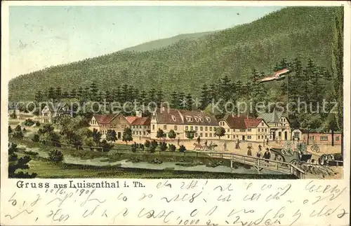 Luisenthal Litho Bahnpost-Stempel / Luisenthal Thueringen /Gotha LKR