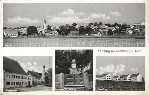 Penzing Auerbergland Kriegerdenkmal Siedlung Ortspartie / Penzing /Landsberg Lech LKR