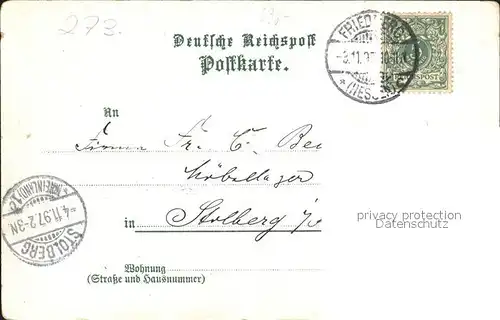 Friedberg Hessen Roter Turm Katholische Kirche Mathildenstift Gedicht Litho / Friedberg (Hessen) /Wetteraukreis LKR